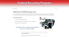 Desktop Screenshot of fedrecycling.com